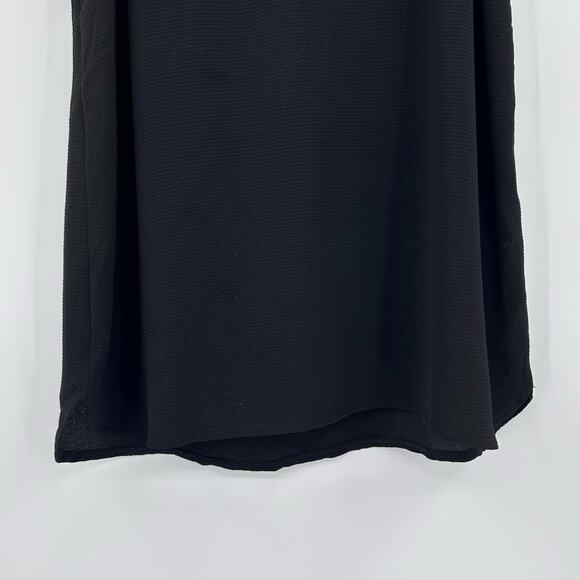 41Hawthorn Jarred Lace Detail Cap Sleeve Blouse Black Romantic Glam Womens XSP - Picture 5 of 12